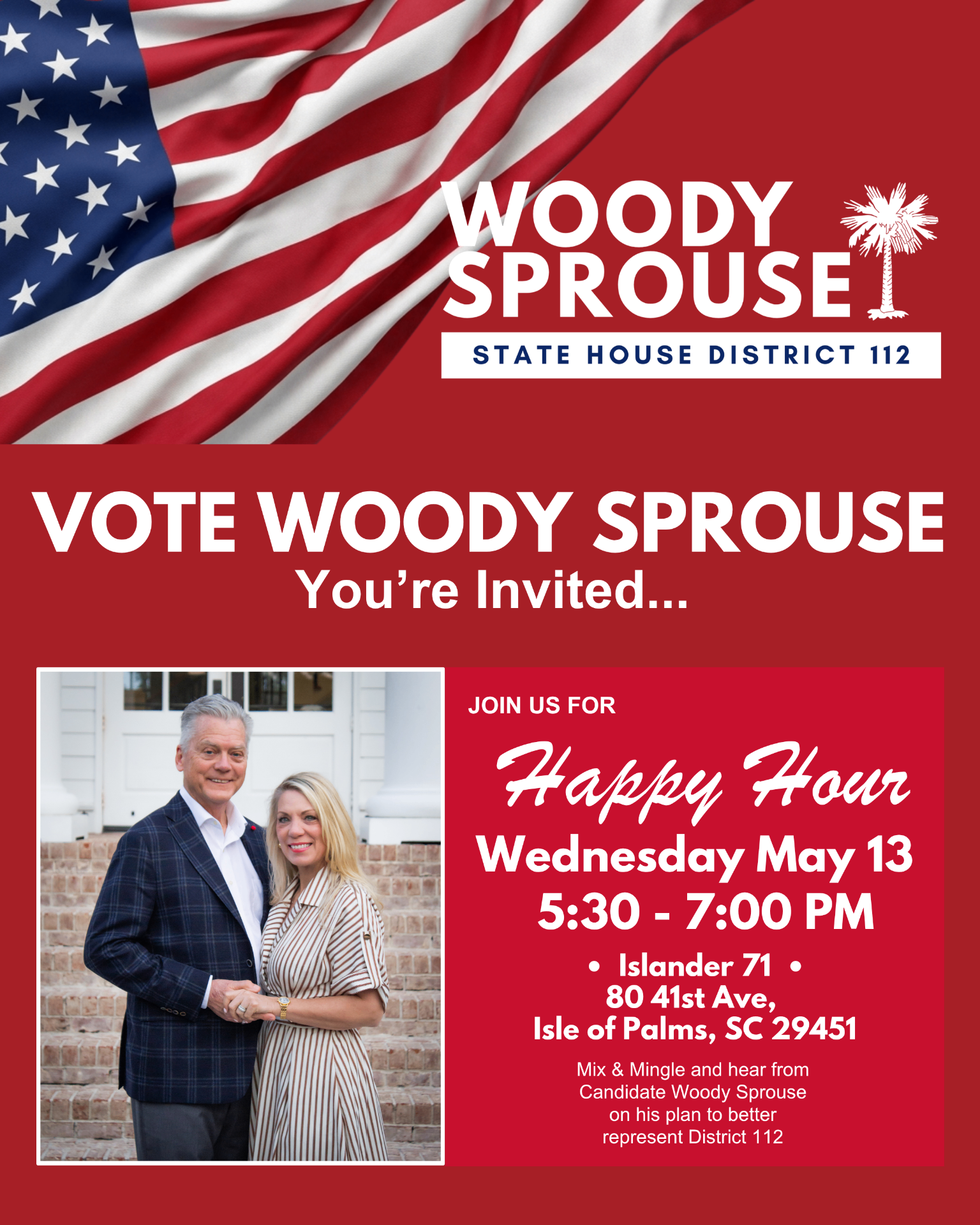 Happy Hour with Woody — Islander 71, Isle of Palms