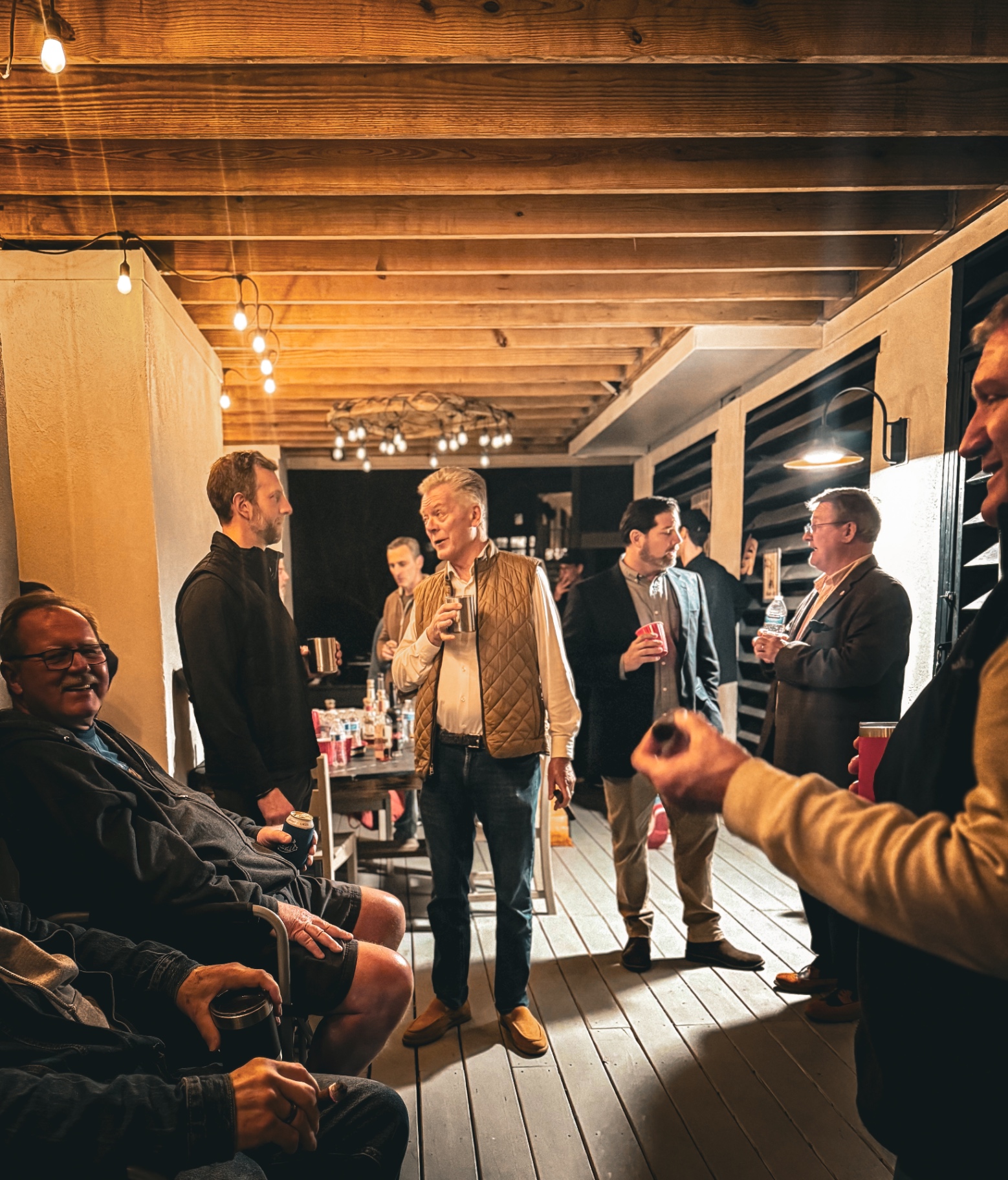 Connecting with the community at a porch get-together